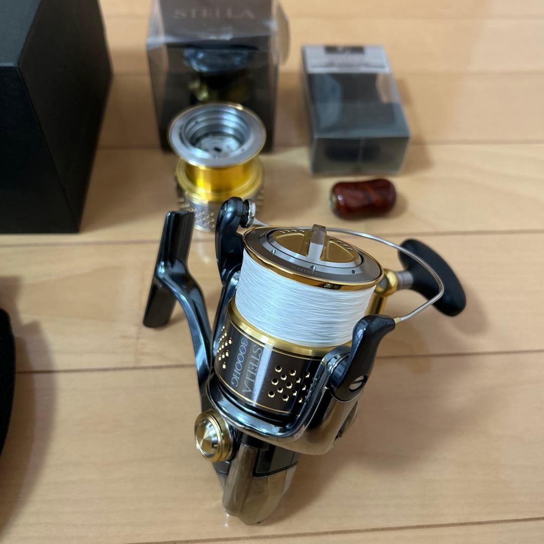 SHIMANO STELLA 3000HG 夢屋花梨ウッドノブ 替えスプール - メルカリ