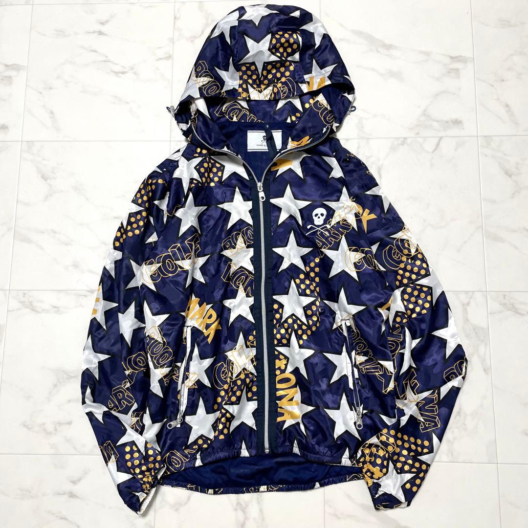 極美品 キムタク着用 マークアンドロナ ナイロンジャケット 星柄 迷彩 50 極美品 キムタク着用 マークアンドロナ ナイロンジャケット 星柄 迷彩