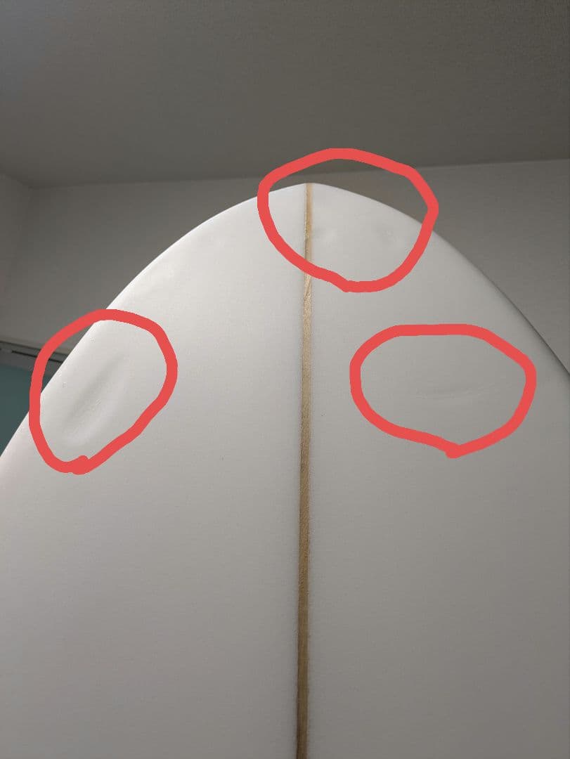 サーフボード 7.2ft PU ミッドレングス