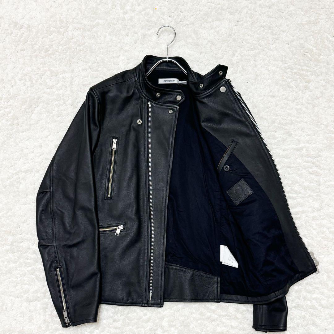 新品】ノンネイティブ 22AW RIDER BLOUSON ライダース 黒 1 - メルカリ