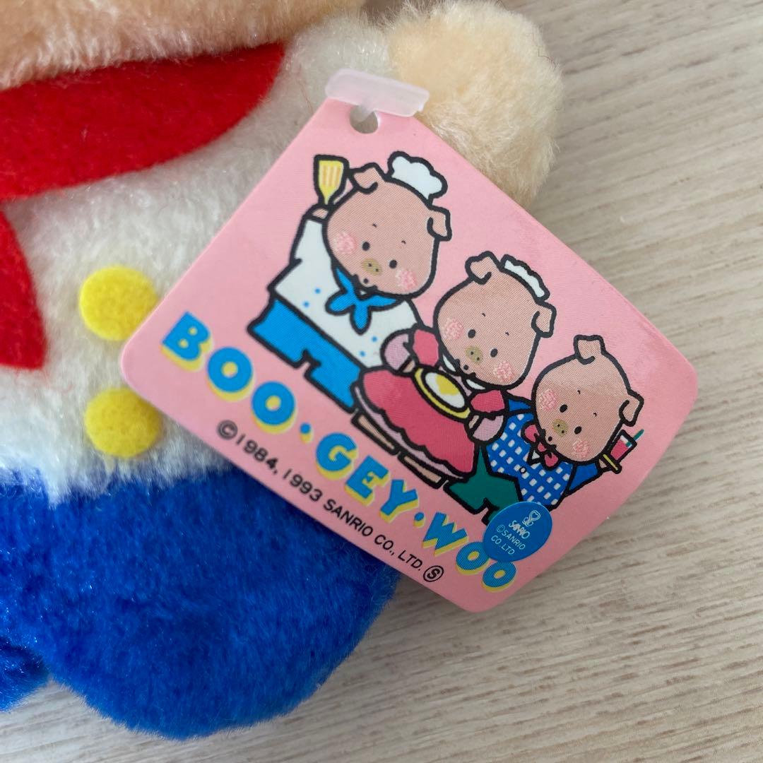 サンリオ　ブーギーウー　ウー　ぬいぐるみ　レトロ　ぶた　激レア　昭和平成　旧ロゴ