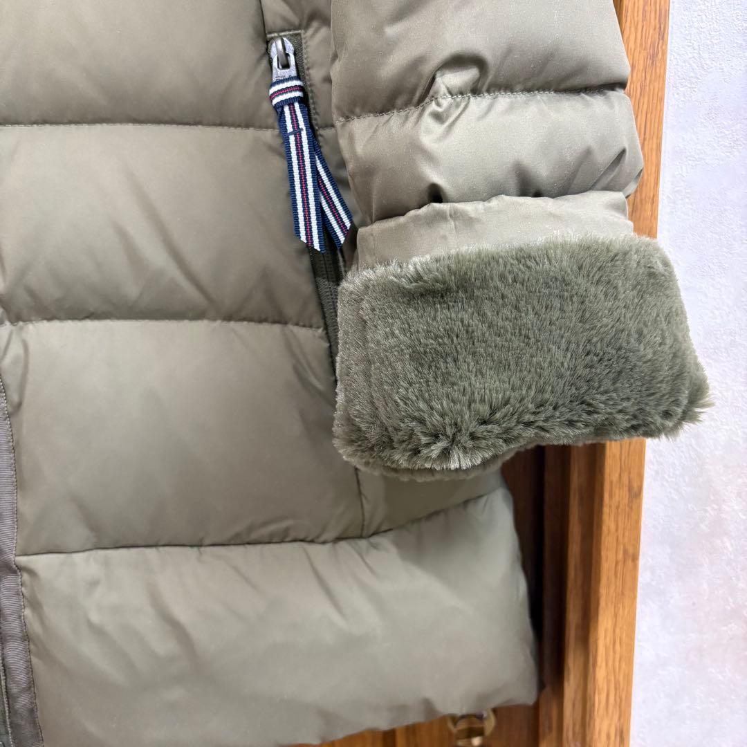 美品FILA GOLF フード取り外し可2wayダウンジャケット カーキ L L