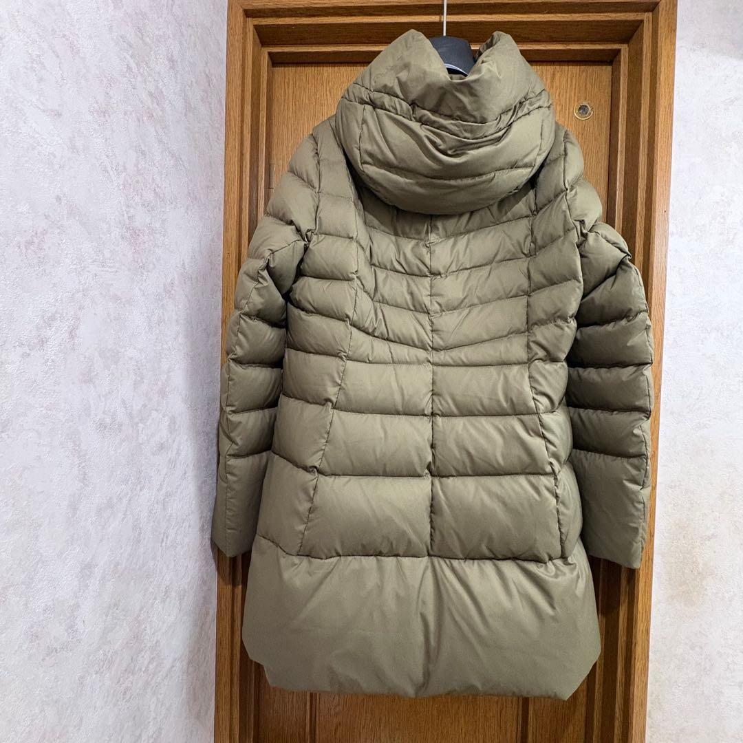 美品FILA GOLF フード取り外し可2wayダウンジャケット カーキ L L