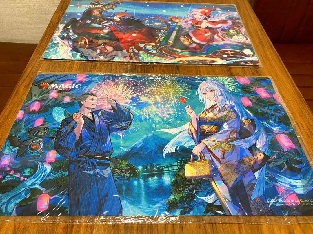 MTG 放浪皇 夏祭り クリスマス プレイマット&ビジュアルボード 3点セット