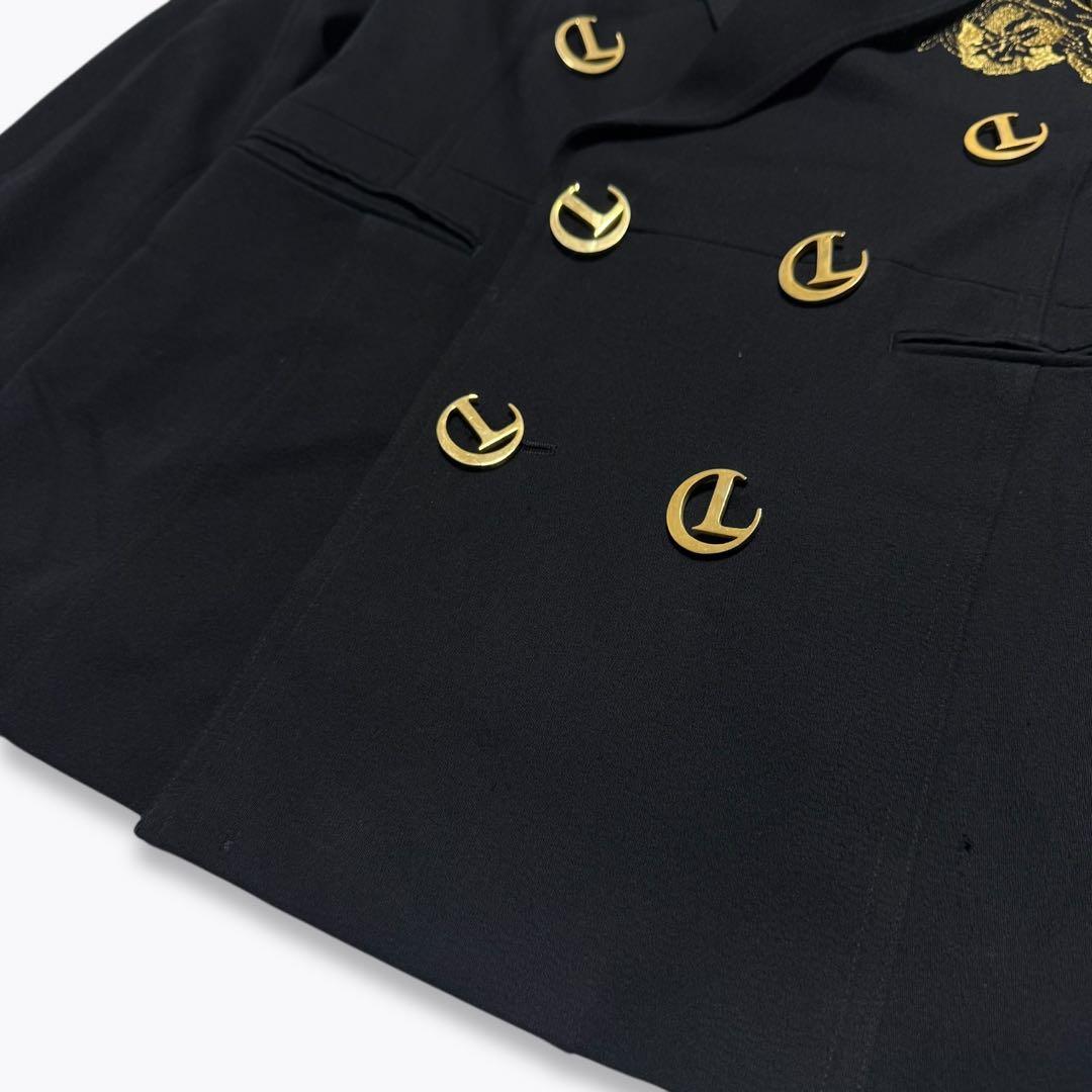 ルナマティーノ テーラードジャケット ダブル 刺繍 金ボタン M