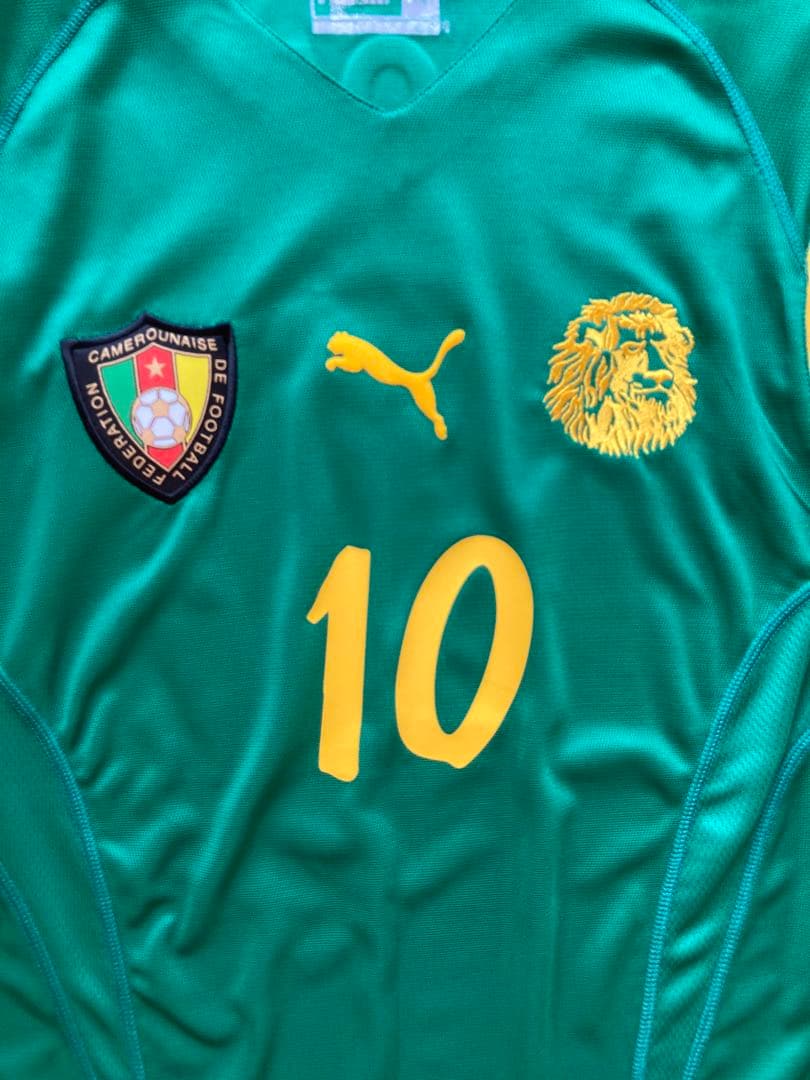 激レア】カメルーン代表 エムボマ 日韓W杯2002 正規品 ユニフォーム