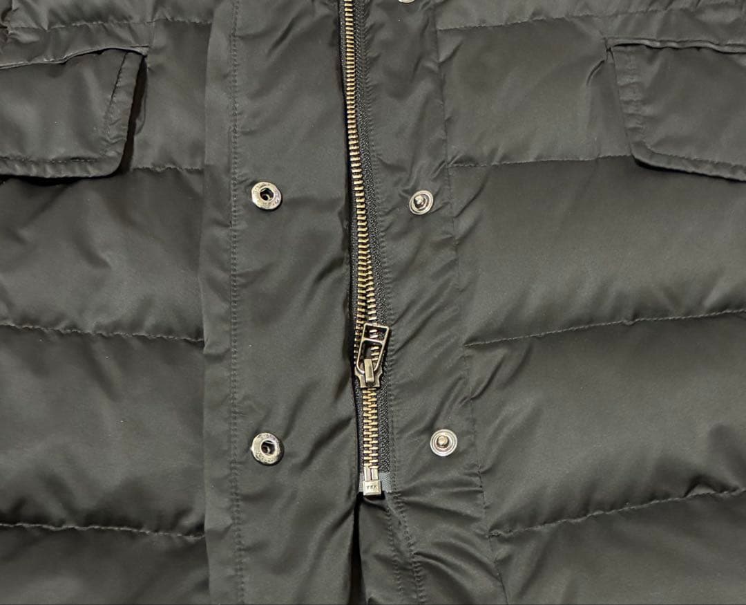 自由区】ロングダウンコート ショールカラー 黒 女優襟 軽量 洗える 40