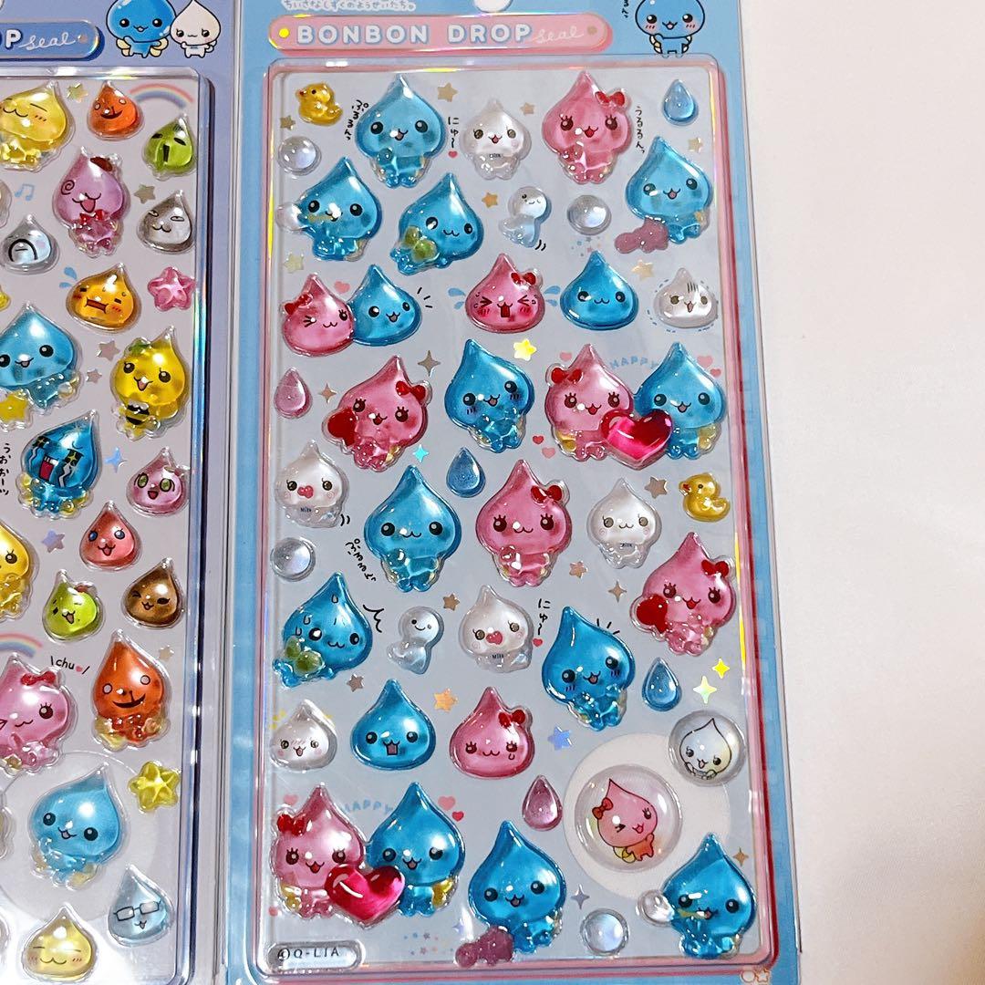 しずくちゃん ボンボンドロップ シール オールスター 平成レトロ レア