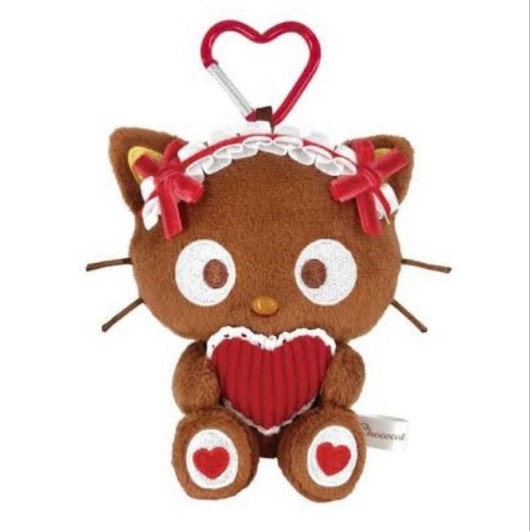 サンリオ 『チョコキャット』カラビナ付きマスコット フリルハート