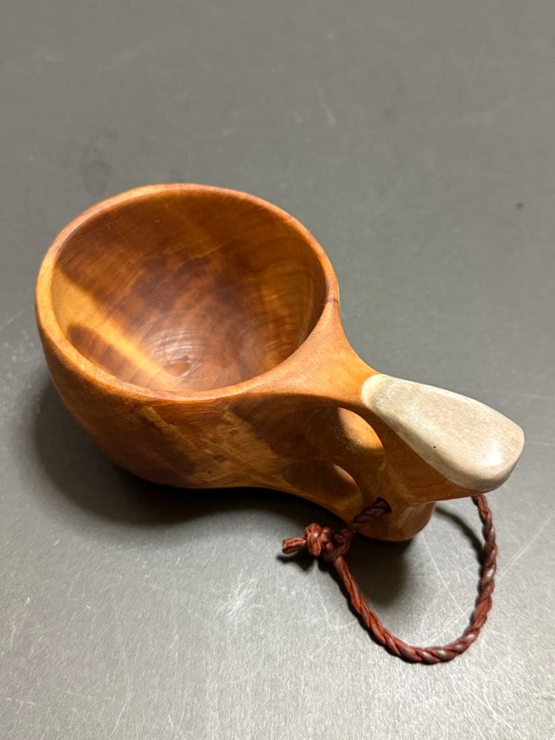 フィンランド製KOIVUMAAコイヴマーククサ Koivumaa コイヴマー｜ククサ(kuksa) ｜2つ穴ハンドル 190cc【北欧雑貨