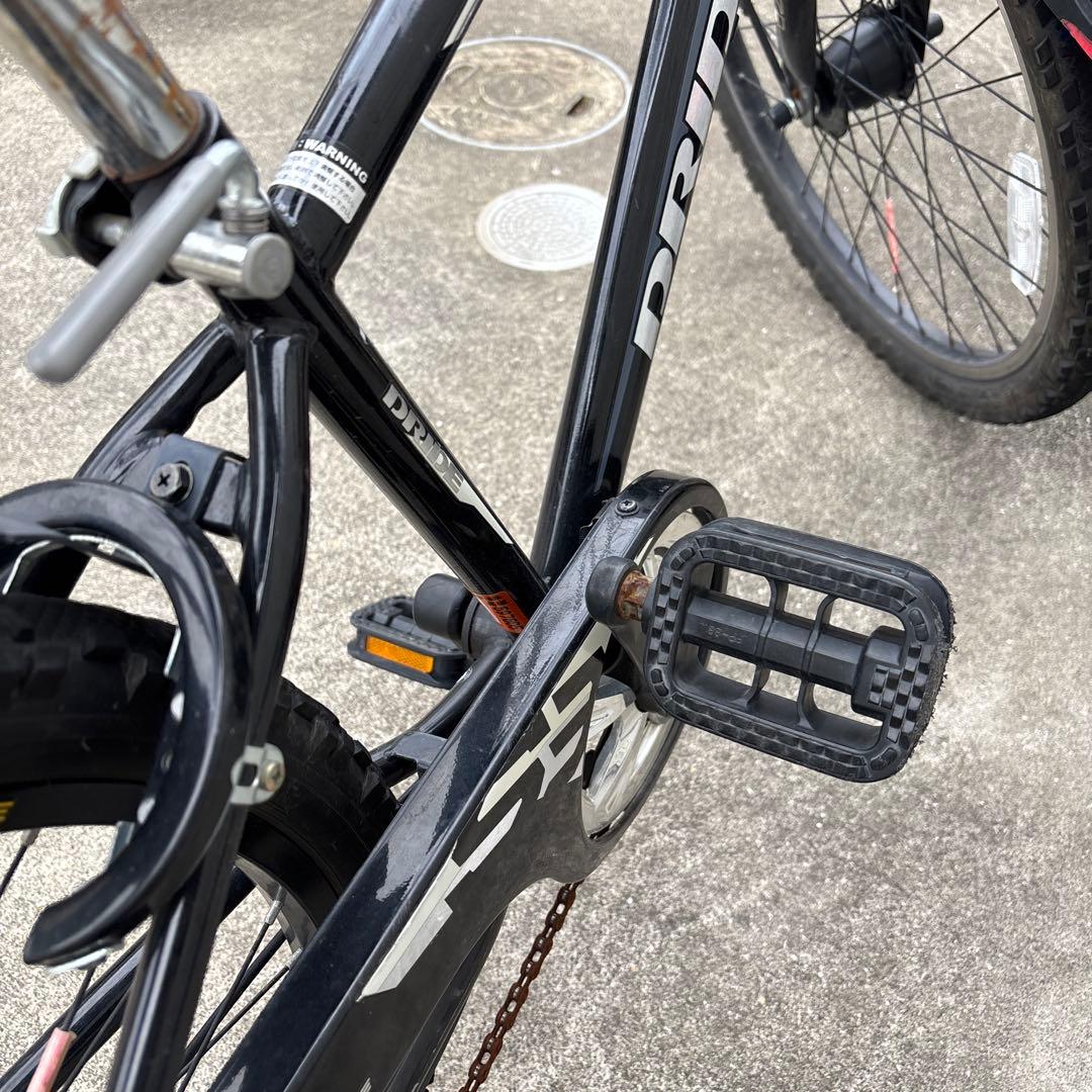 訳あり！人気！ドライド 24インチ 自転車 黒赤 引き取り限定 - メルカリ
