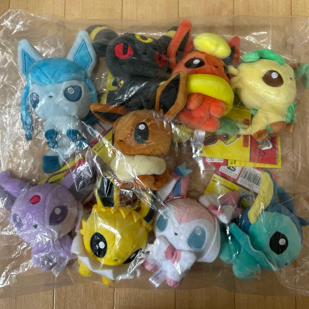 タグ付 もっちりマスコット ポケモンドールズ ブイズ 9匹コンプリート
