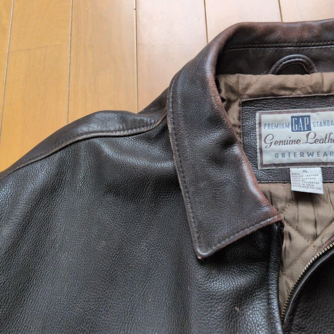 90s OLD GAP レザージャケット プレミアムスタンダード A2 - メルカリ