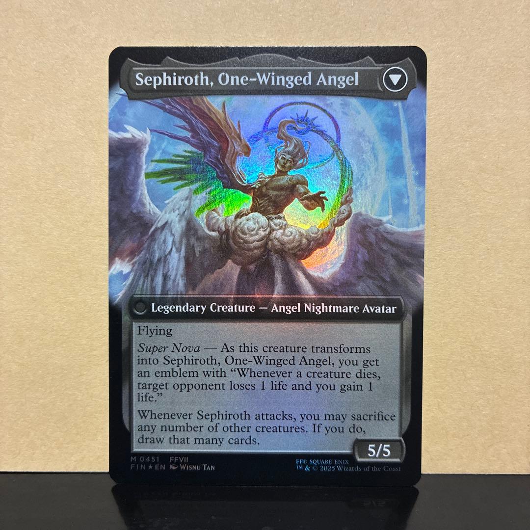 威名のソルジャー、セフィロス 英語版 拡張Foil