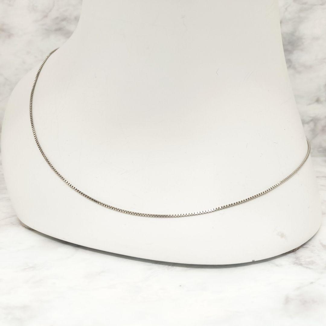 45.5cm Pt850 ベネチア チェーン プラチナジュエリー 幅約1mm
