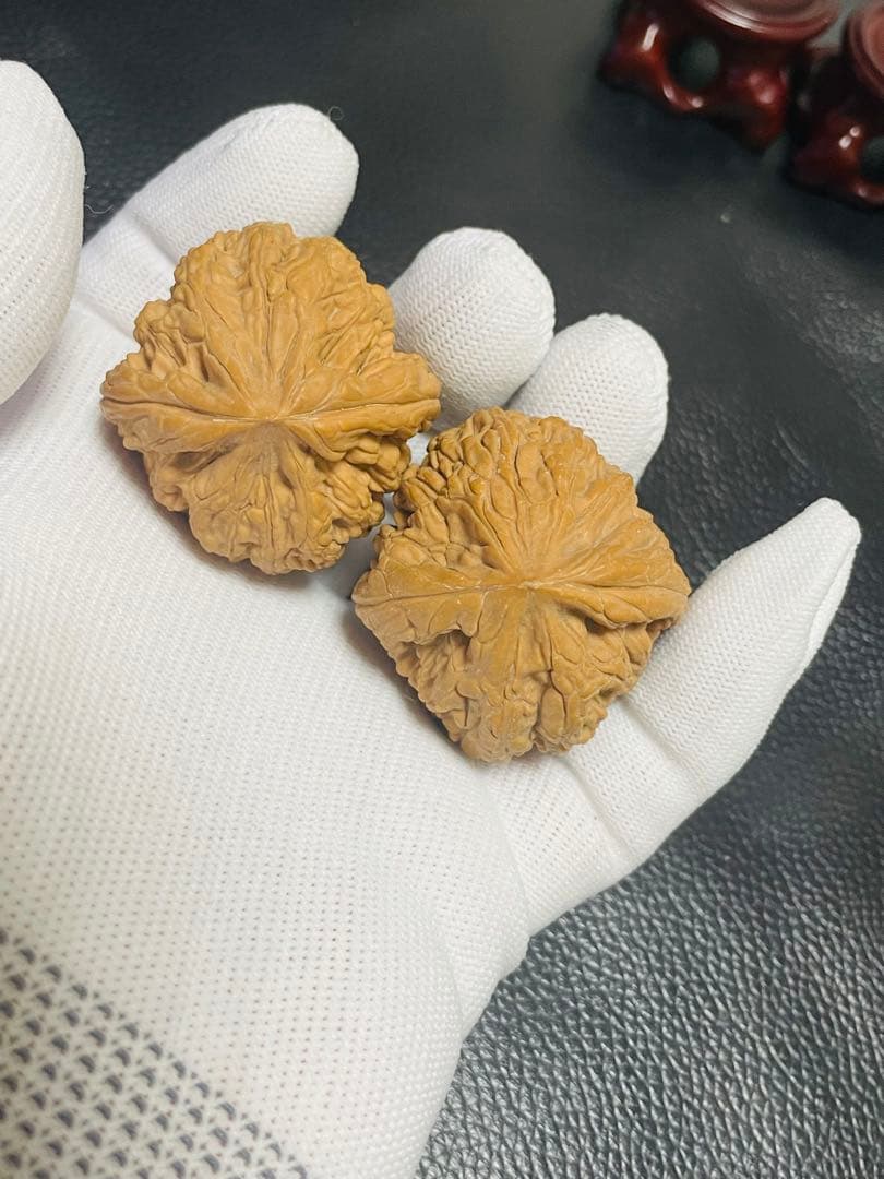 厚揚げNo.408❤️遊ぶクルミ　文玩核桃 希少変高級種平谷虎头王