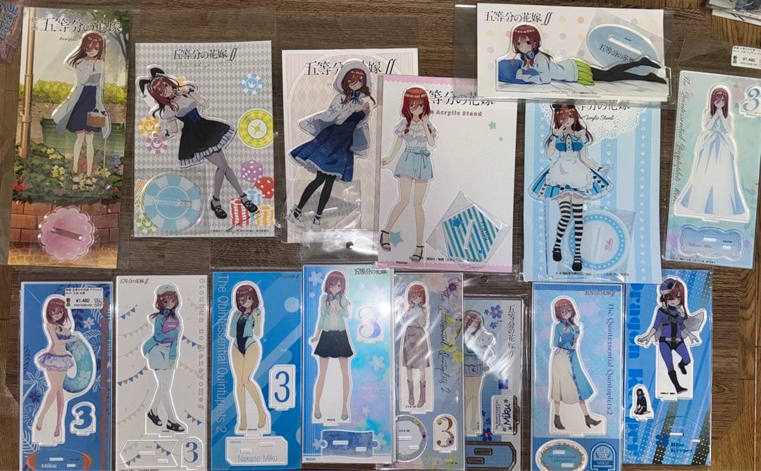 中野三玖アクリルスタンド未開封まとめ売り　（ハイチュウ懸賞）