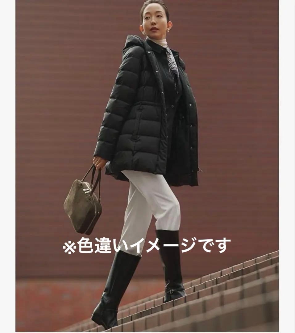 fuu様23区【VERY】洗える シレータフタ ミドル丈 ダウンコート 42