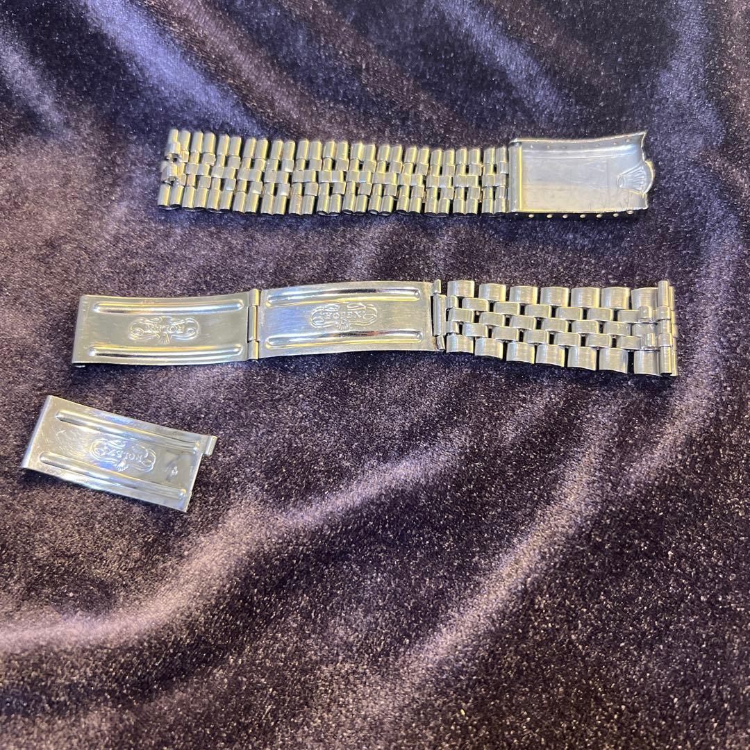 ロレックス 純正デベソバックルジュビリーブレスレット レアな一本石