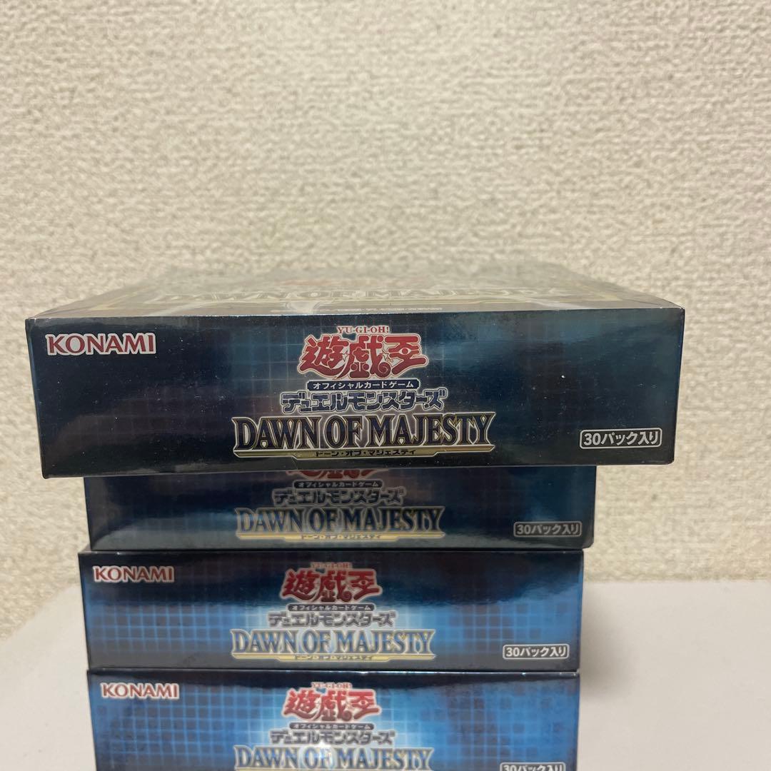 オフィシャルカードゲーム　デュエルモンスターズ　　　ドーンオブマジェスティ　4個