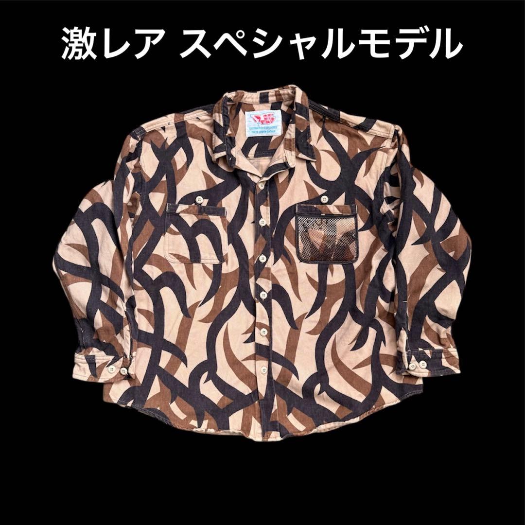 テンダーロイン トライバルカモ ネルシャツ F&F仕様 米軍 ミリタリー