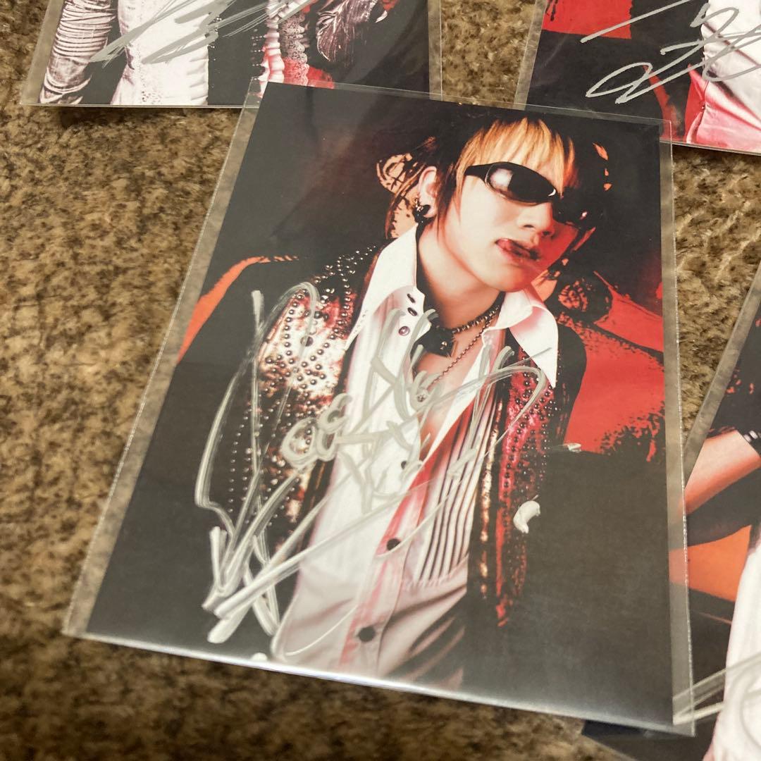 theGazettE直筆サイン入りポラロイド5枚セット