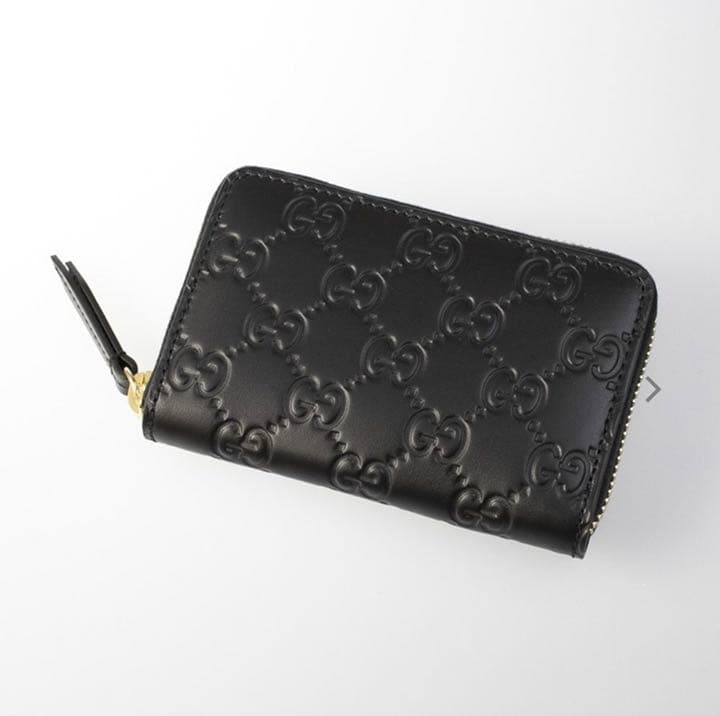グッチ 小銭入れ GUCCI メンズ レザー カードケース ブラック - メルカリ