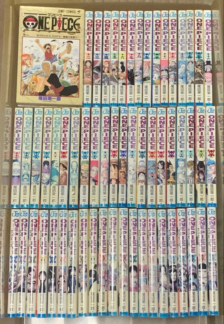 【初版80冊以上】ワンピース　1-113巻　全巻セット 全巻収納ダンボール本棚付]ワンピース ONE PIECE (1-113巻 最新刊