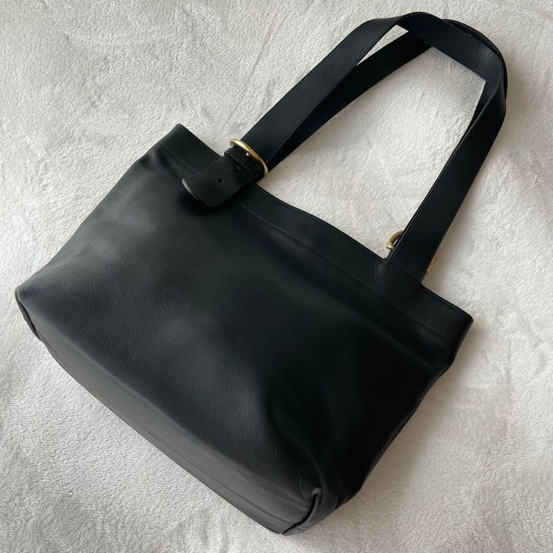 極美品✨コーチ オールドコーチ トートバッグ レザー 黒 肩掛け A4収納