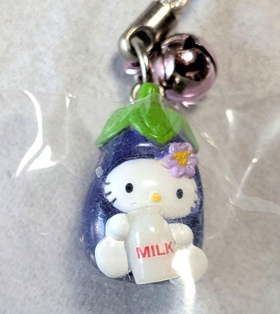 Sanrioハローキティ ご当地キティ栃木県那須限定ナス型根付ストラップ