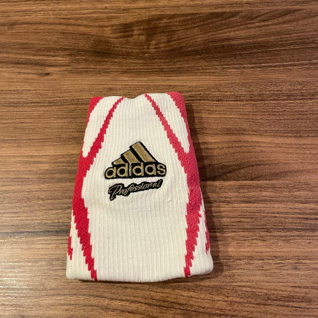 adidas 坂本勇人モデル リストバンド ホワイト/レッド - メルカリ