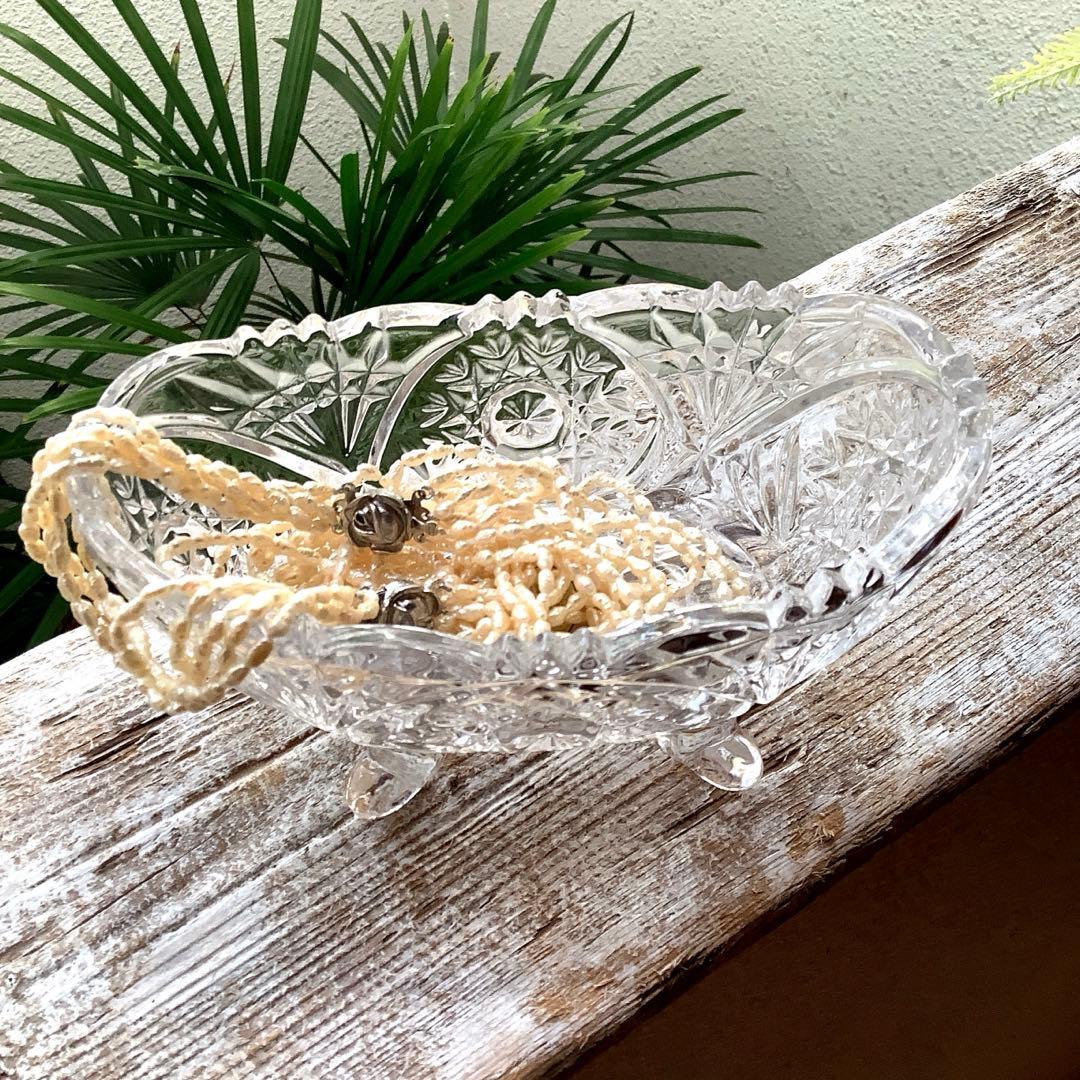 Anna Hutte/アンナヒュッテ クリスタルコンポート ヴィンテージ