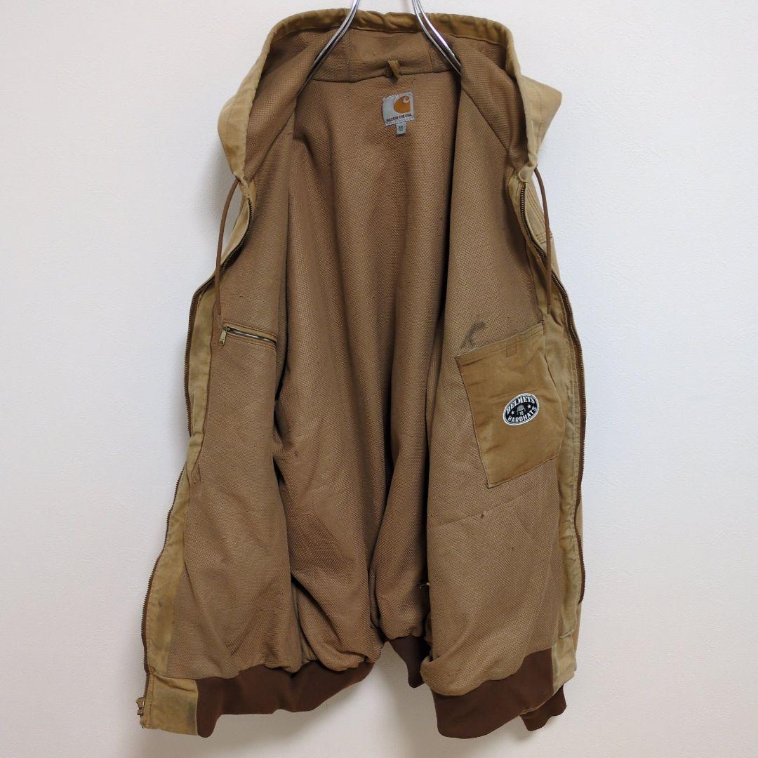 G53【USA製】Carhartt アクティブジャケット【メンズ3XL】ベージュ