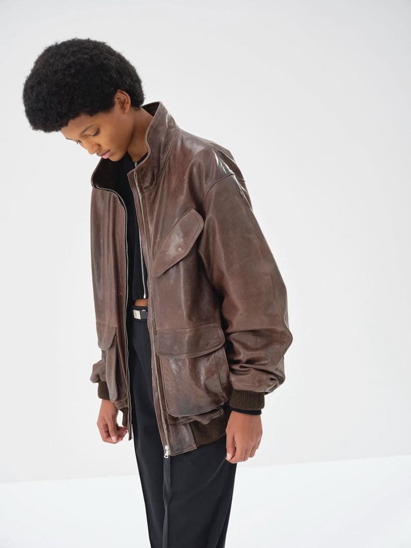 Auralee Heavy Lamb Leather Zip Blouson 1 - メルカリ