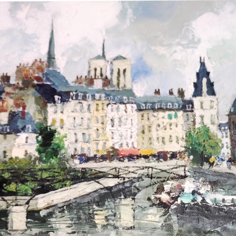 ☆斉藤 要☆「ラ・セーヌ」油絵　F８号