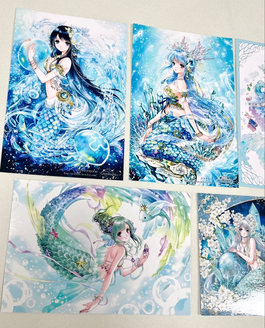 人魚 しいたけ 幻想堂 ポストカード6枚 マーメイド 人魚姫 - メルカリ