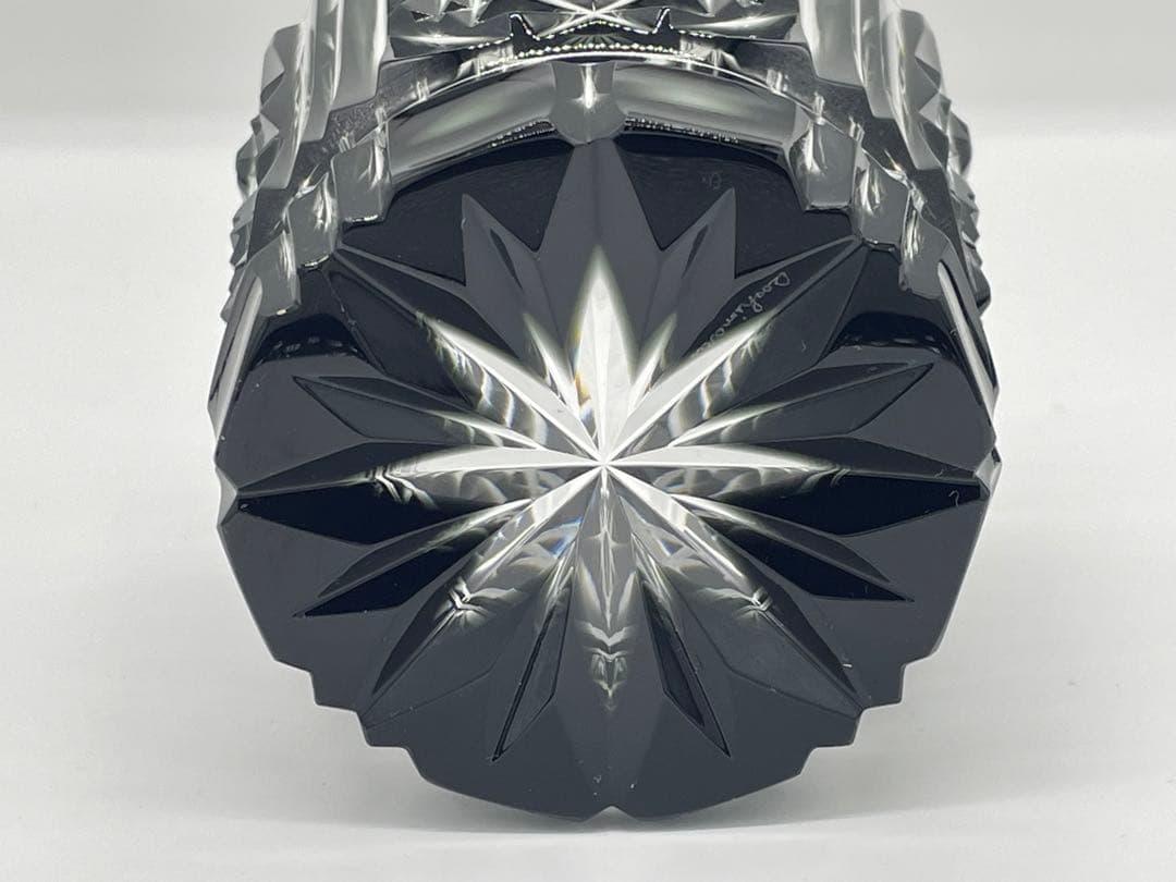 未使用新品】薩摩切子 弟子丸 色被せガラス 切子 タンブラー 共箱 専用