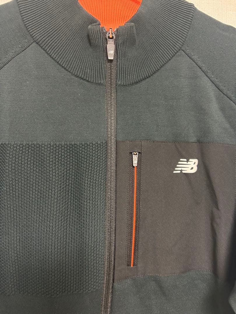 《美品》ニューバランスゴルフ　フルジップニットブルゾン　サイズ7 XXL