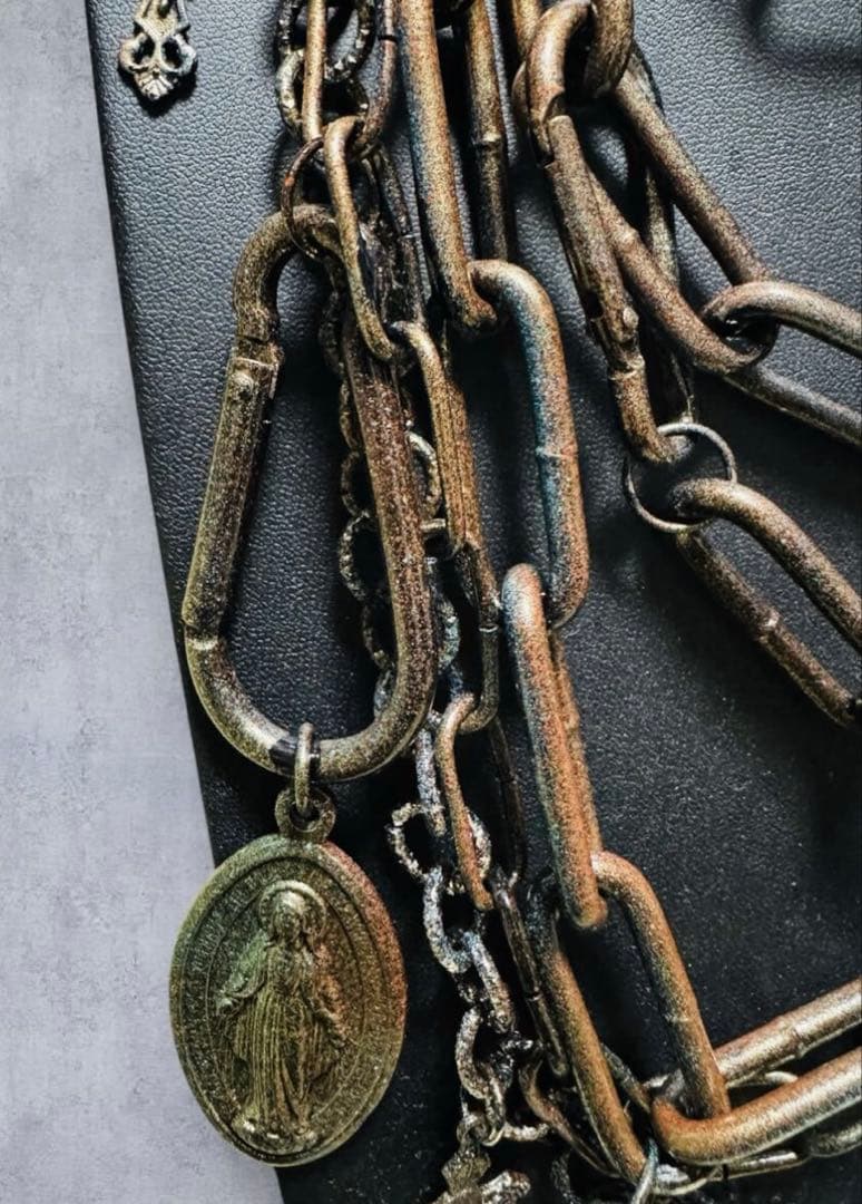 ☆1点物☆ジャンポールゴルチエ☆マルチチェーンクロスアンティーク