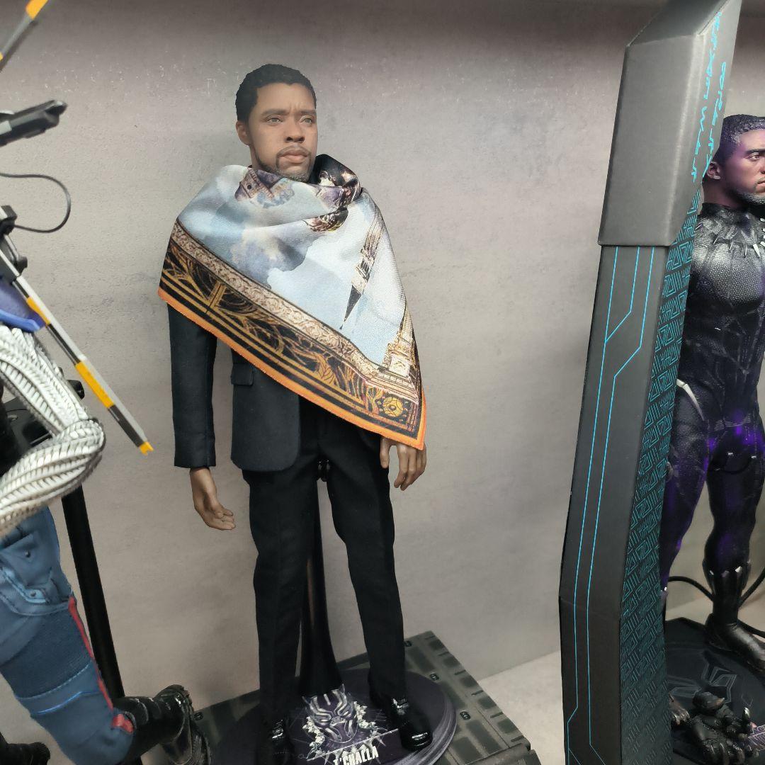 アメコミフィギュア T'Challa カスタム スカーフ姿 ブラックパンサー