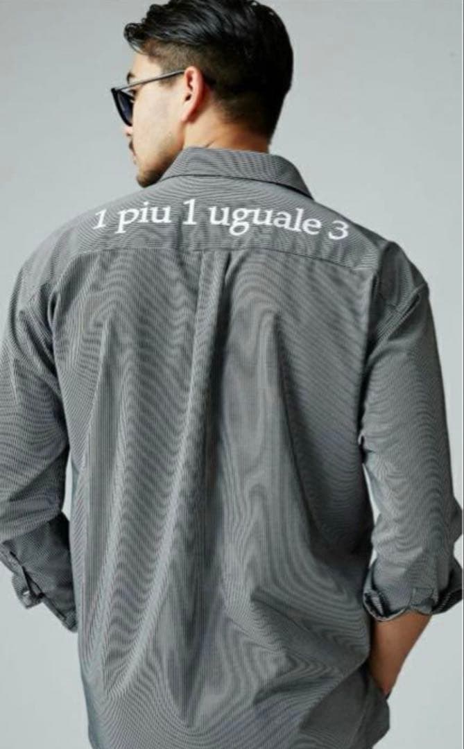 1piu1uguale3STRIPE BIG SHIRTS