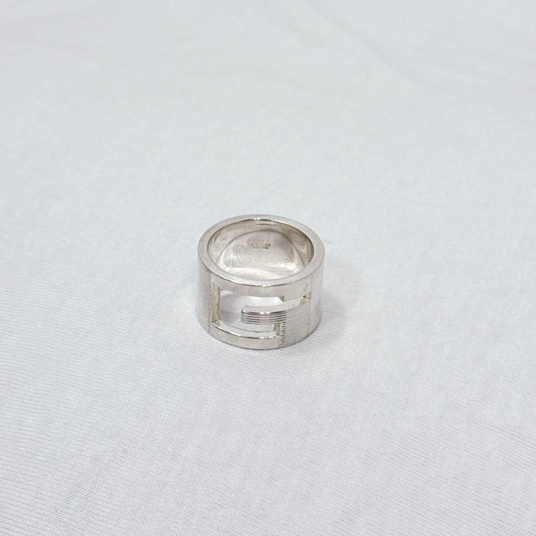 GUCCI ブランデッドG リング カットアウト ワイド 10号 sv925 - メルカリ