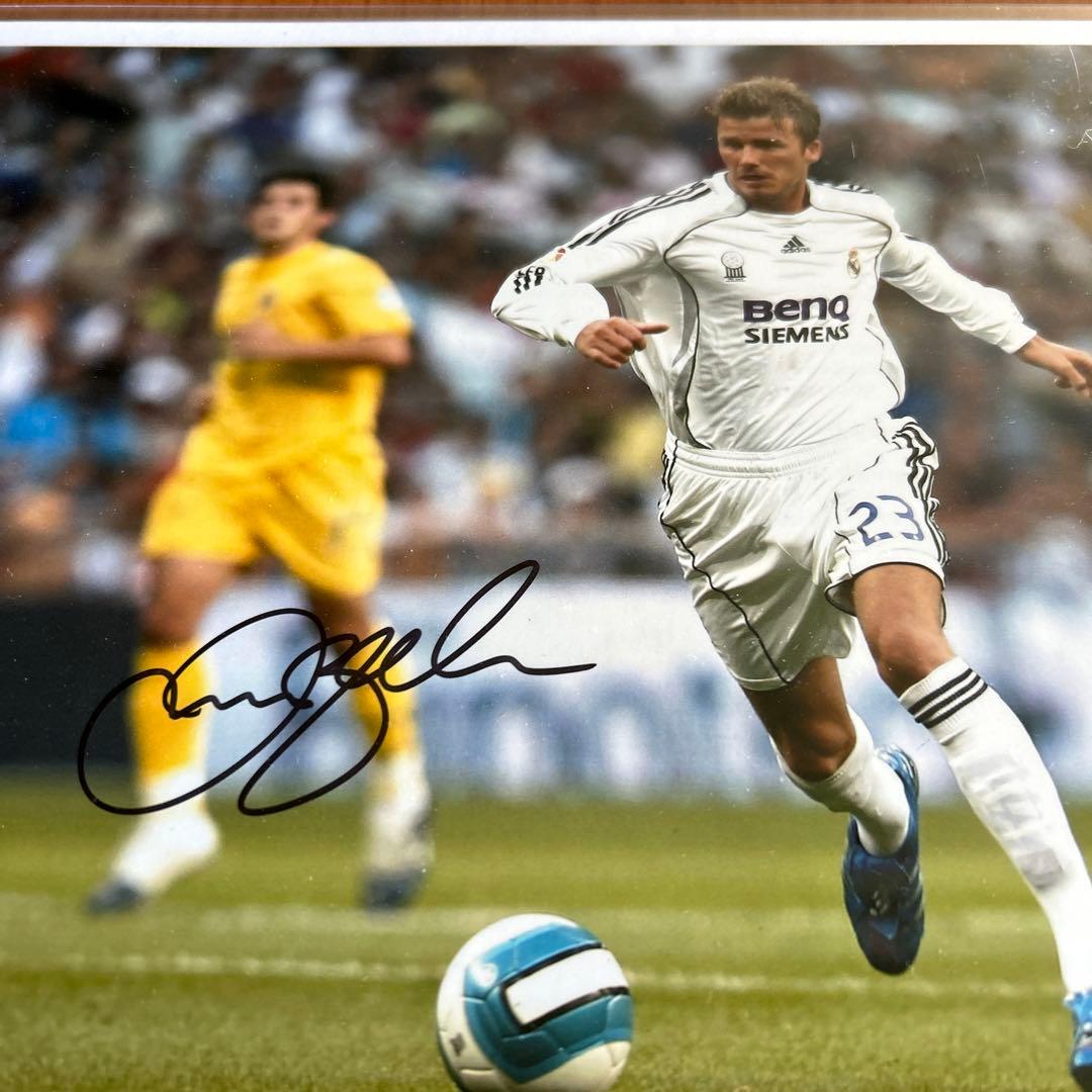 サッカー デイビッドベッカム レアルマドリード 証明書付き 直筆サイン