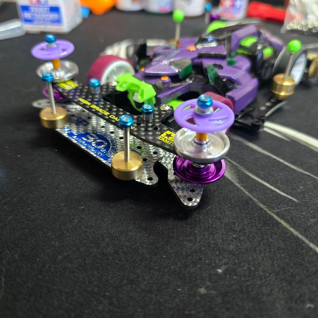 カスタム ミニ四駆 エヴァンゲリオン 初号機　完成品　塗装