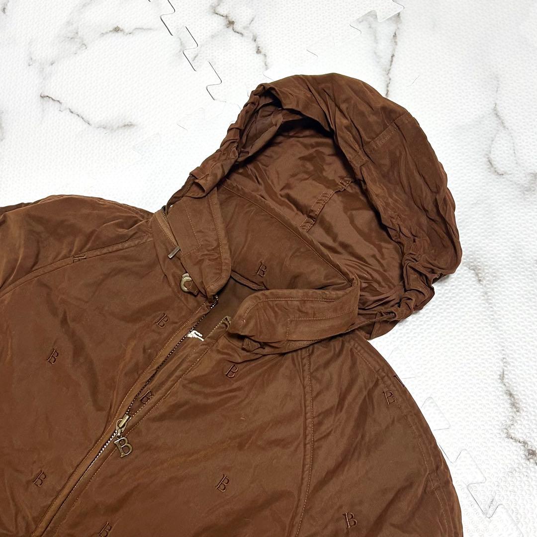 美品 バーバリー ロングゴート B刺繍 アウター ノバチェック メンズ L