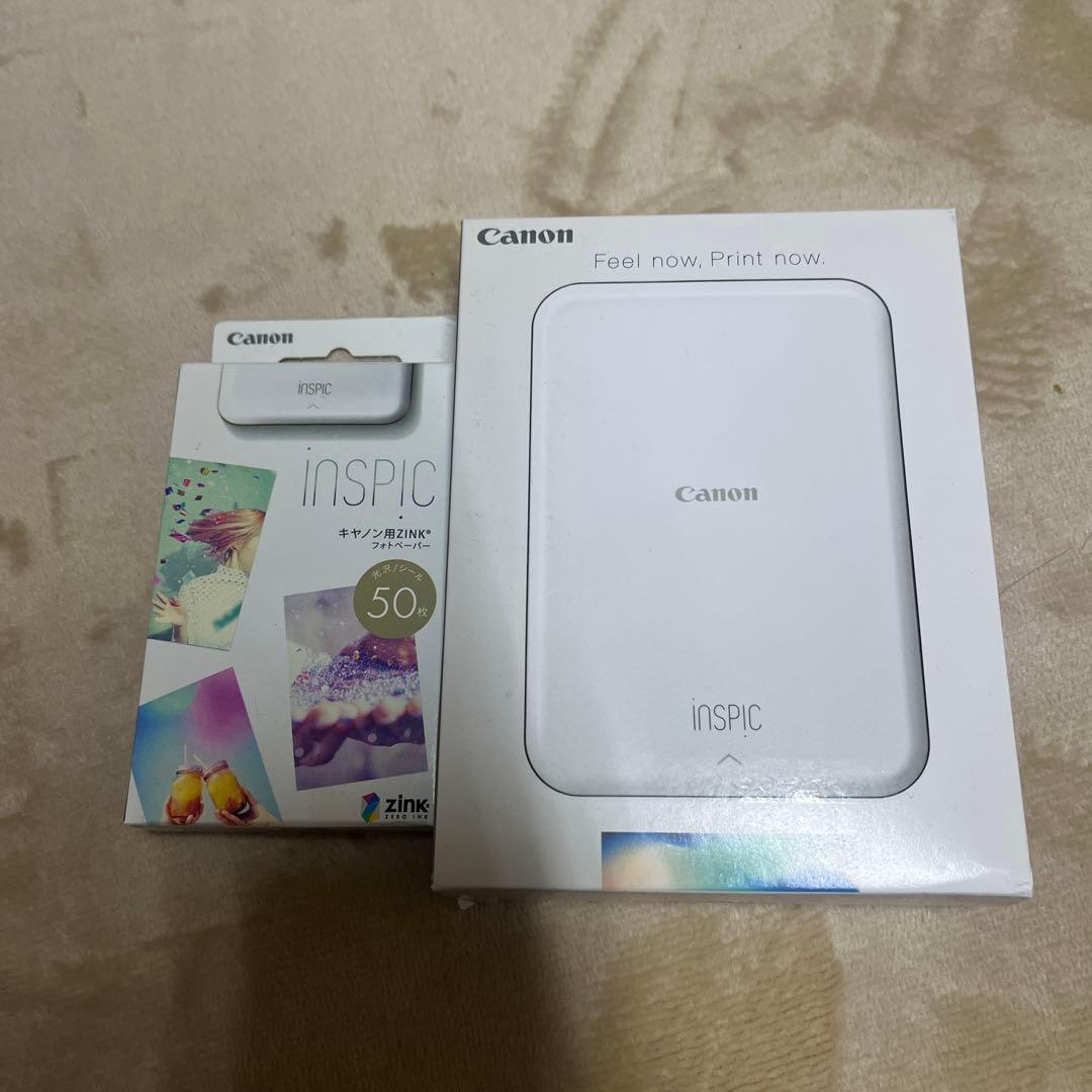 Canon inSPIC ポータブルプリンターなどの Amazon.co.jp: Canon スマホプリンター iNSPiC PV-123-SP 写真用