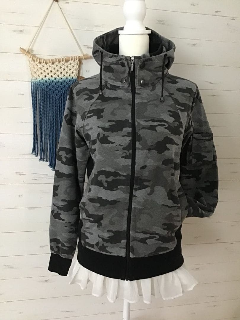 Y2K 平成ギャル男 ダークコア グランジ パンク お兄 迷彩 カモフラ