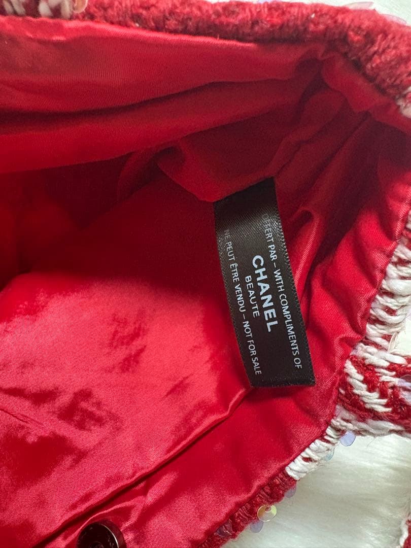 ト*ト様 シャネル CHANEL バーガンディ スパンコール トートバッグ