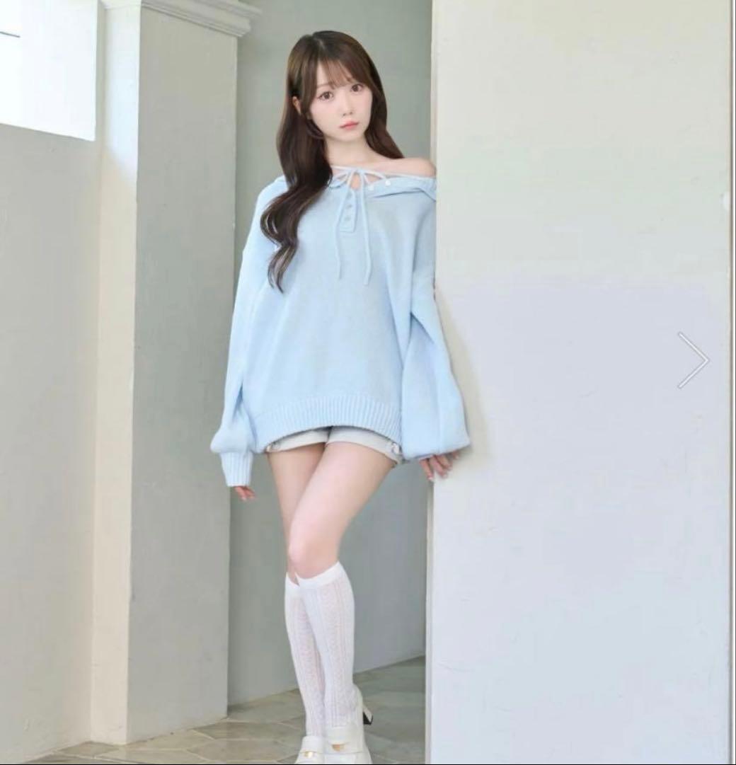 RoseMuse Mohair knit hoodie サックス Mohair knit hoodie – BUNNY APARTMENT