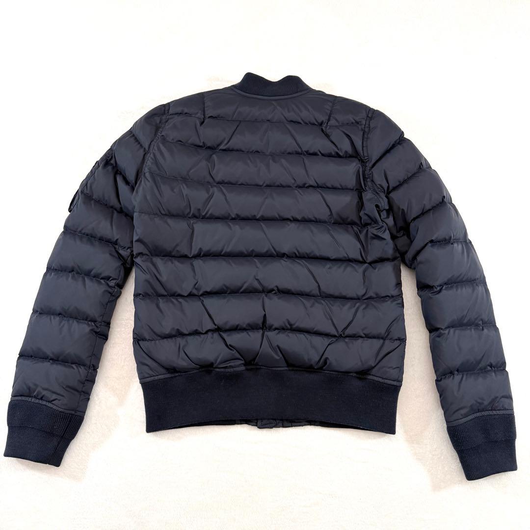 ショット ダウンジャケット ネイビー S 中綿 MA-1型 - メルカリ